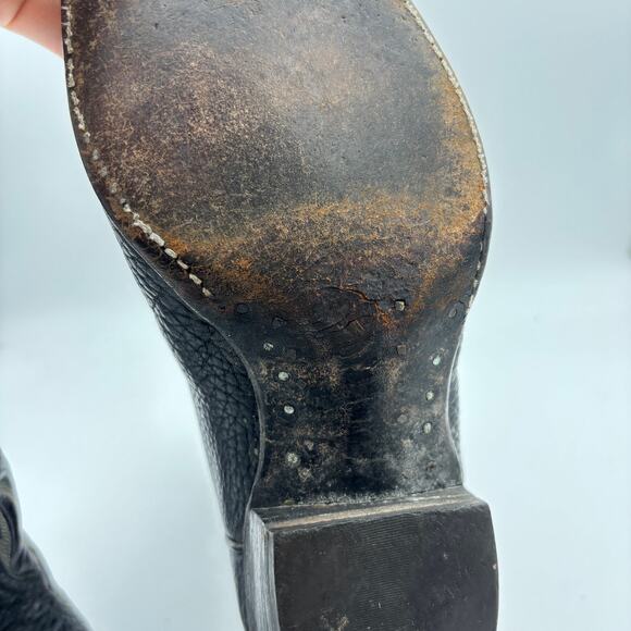 Vintage Tony Lama Thieves Market Boots Men\'s 8 D Cowboy Western main image 5